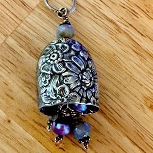 Beautiful Handmade Pendant from Utensils 😃 on A Silver Chain